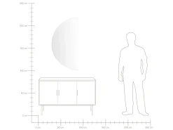 LED-badeværelsesspejl LOUE 60 cm 120 cm Sølv