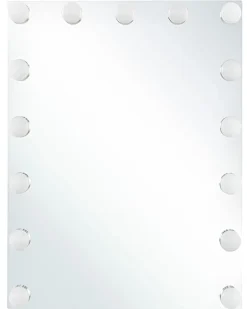 LED-badeværelsesspejl LUCENAY 40 cm 50 cm Sølv