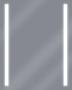 LED-badeværelsesspejl MARTINET 70 cm 90 cm Sølv