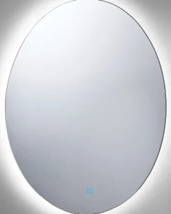 LED-badeværelsesspejl MAZILLE 60 cm 80 cm Sølv
