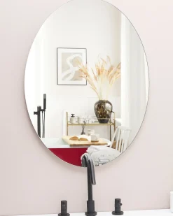 LED-badeværelsesspejl MAZILLE 60 cm 80 cm Sølv