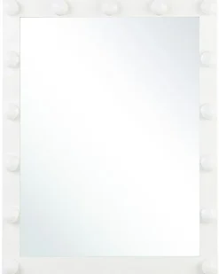 LED-badeværelsesspejl ODENAS 50 cm 60 cm Hvid