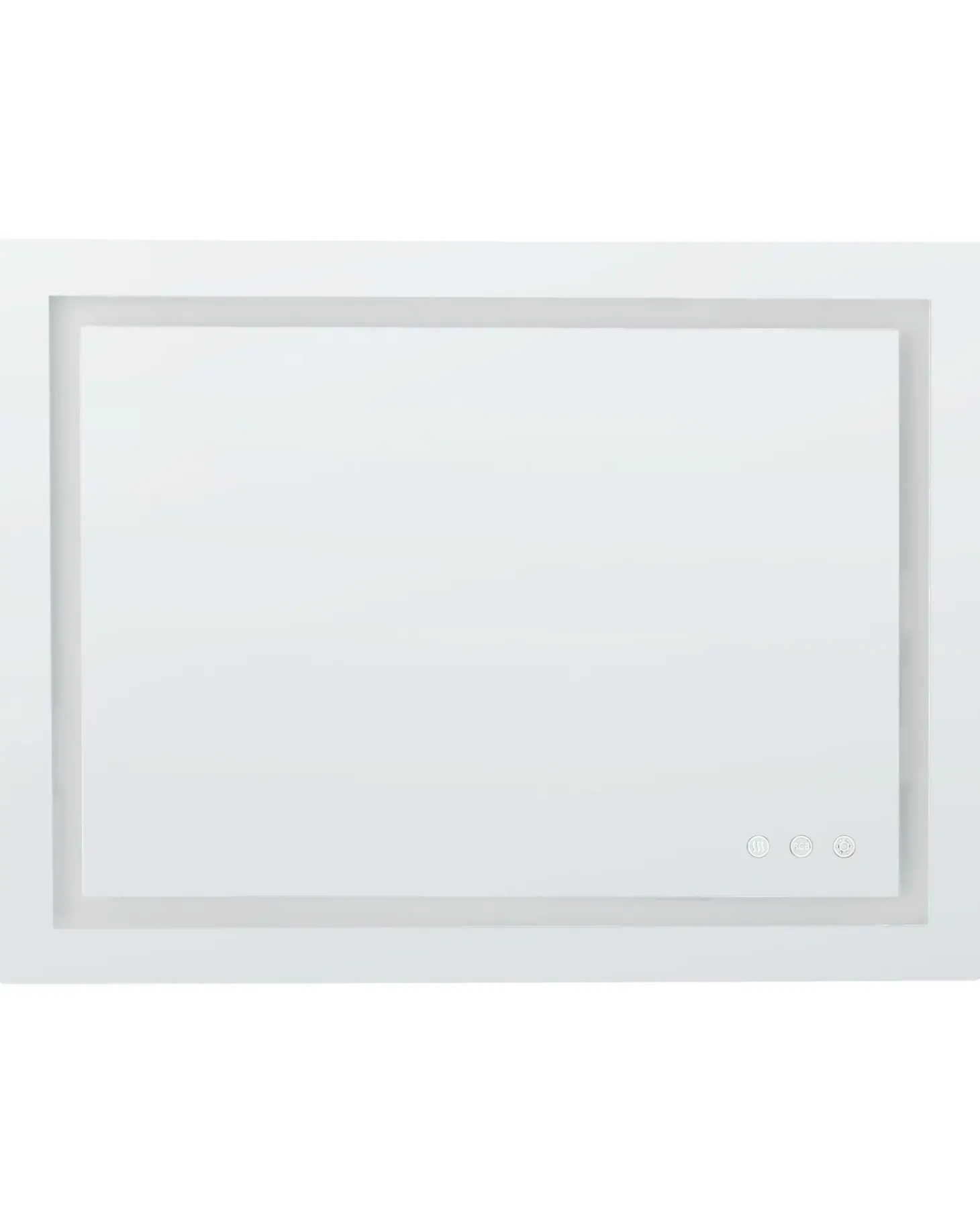 LED-badeværelsesspejl PRENOIS 80 cm 60 cm Sølv