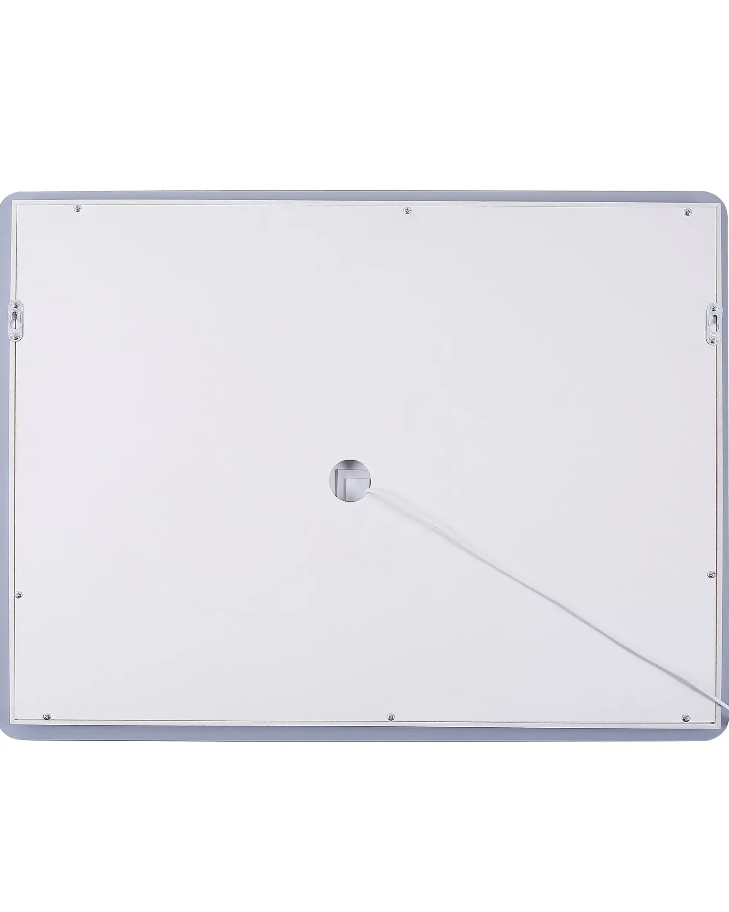 LED-badeværelsesspejl WASSY 80 cm 60 cm Sølv