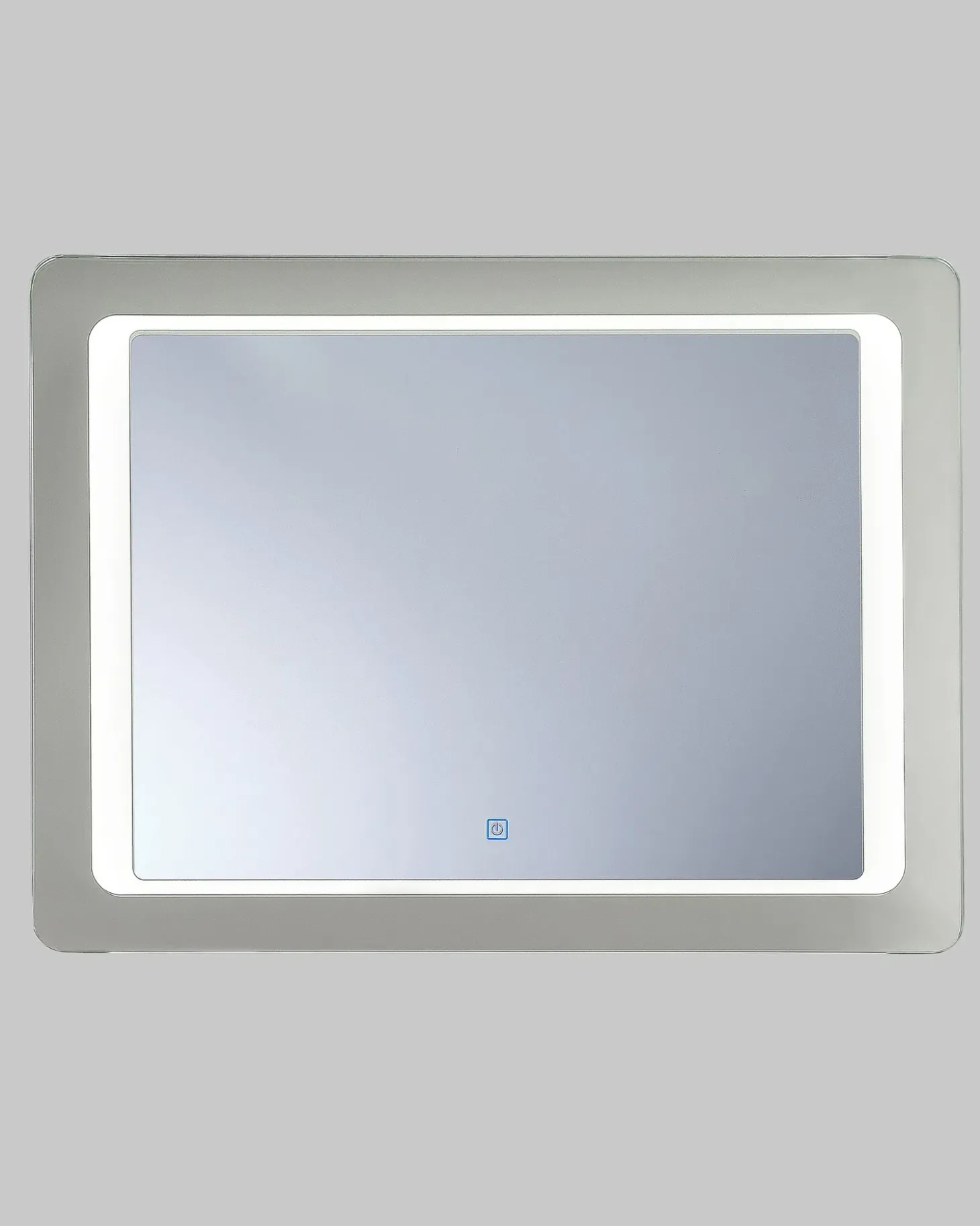 LED-badeværelsesspejl WASSY 80 cm 60 cm Sølv