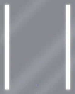 LED-badeværelsesspejl MARTINET 60 cm 80 cm Sølv