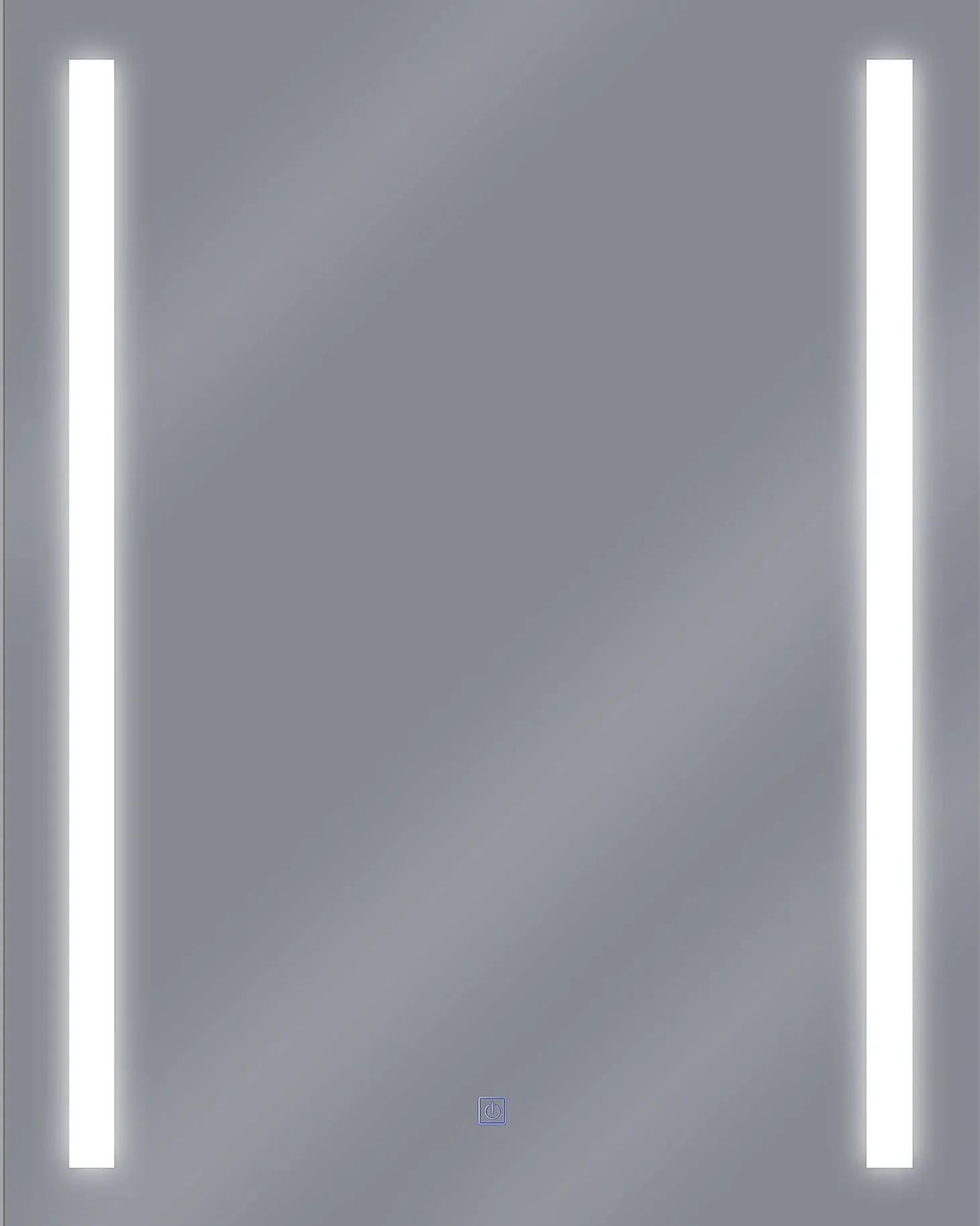 LED-badeværelsesspejl MARTINET 60 cm 80 cm Sølv