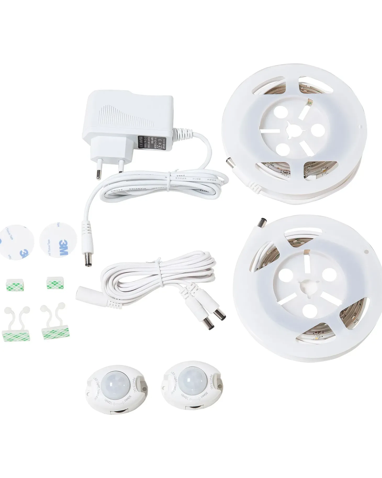 LED-bånd ATRATO 240 cm Med bevægelsessensor Hvid
