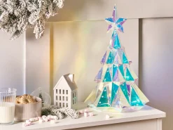 LED dekoration UNUKA Juletræ 40 cm Multifarvet