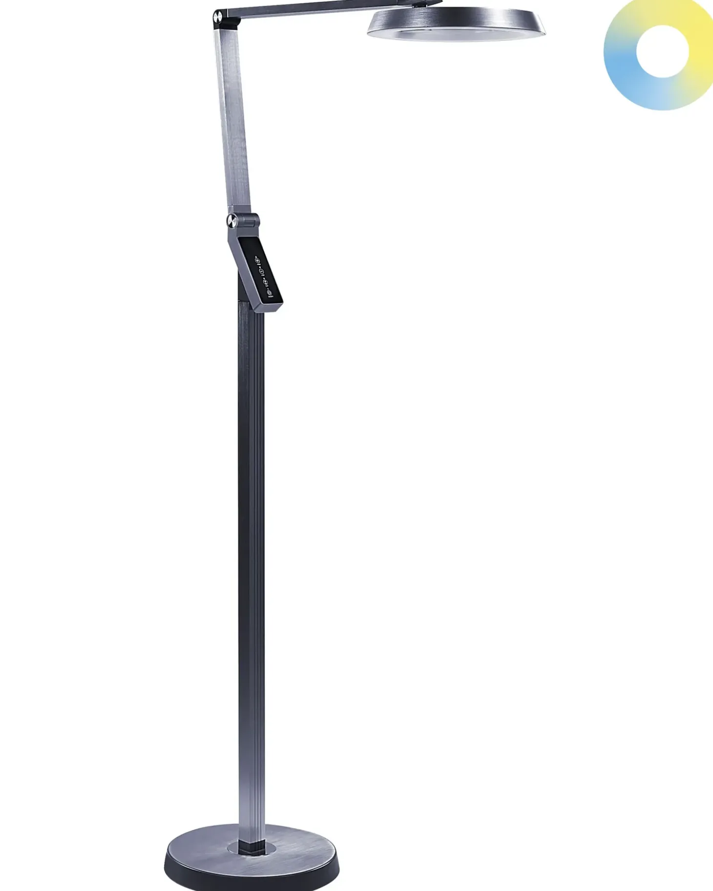 LED-gulvlampe CARINA Med dæmpning Metal Mørkegrå