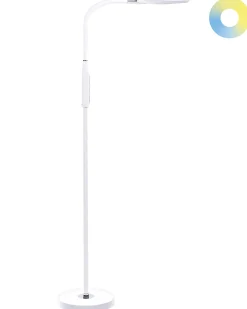 LED-gulvlampe CASSIOPEIA Med dæmpning Metal Hvid