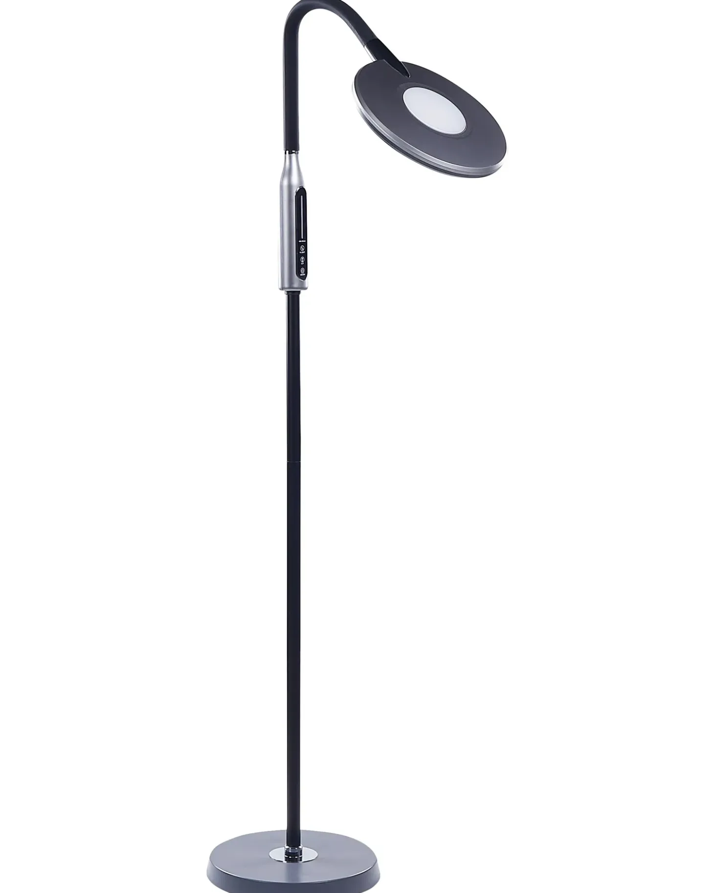LED-gulvlampe CASSIOPEIA Med dæmpning Metal Sort