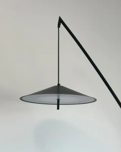 LED-gulvlampe COMALIE Metal Sort