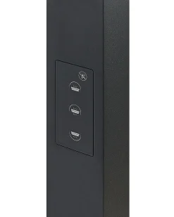 LED-gulvlampe MENSA Med bevægelsessensor Metal Sort