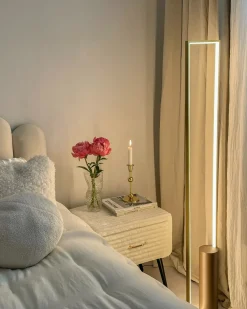 LED-gulvlampe PATRICIO Metal Guld