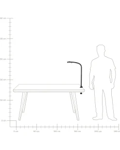 LED-klemmelampe AURIGA Med bevægelsessensor Metal Sort