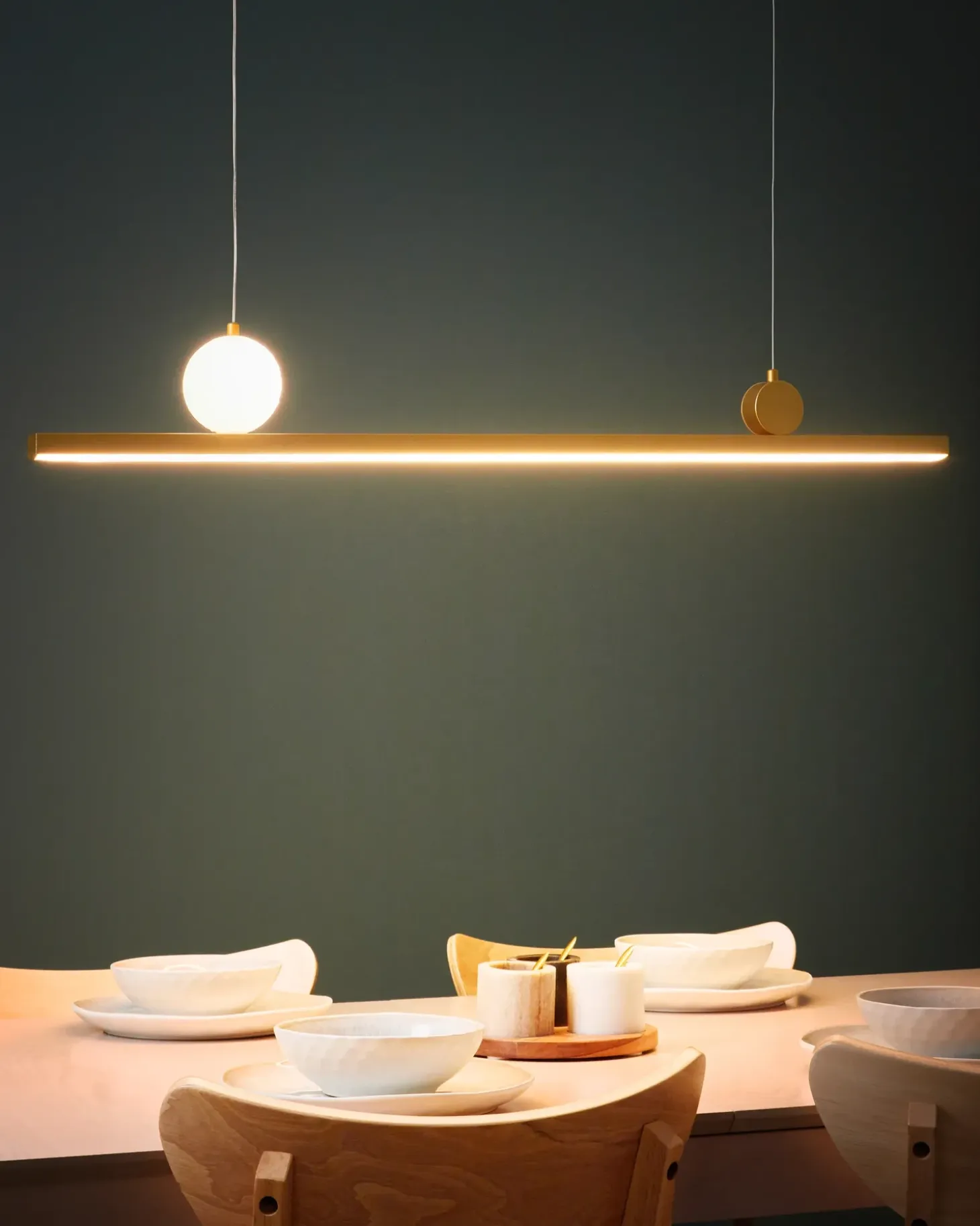 LED-pendel lampe ALWAND Metal Guld