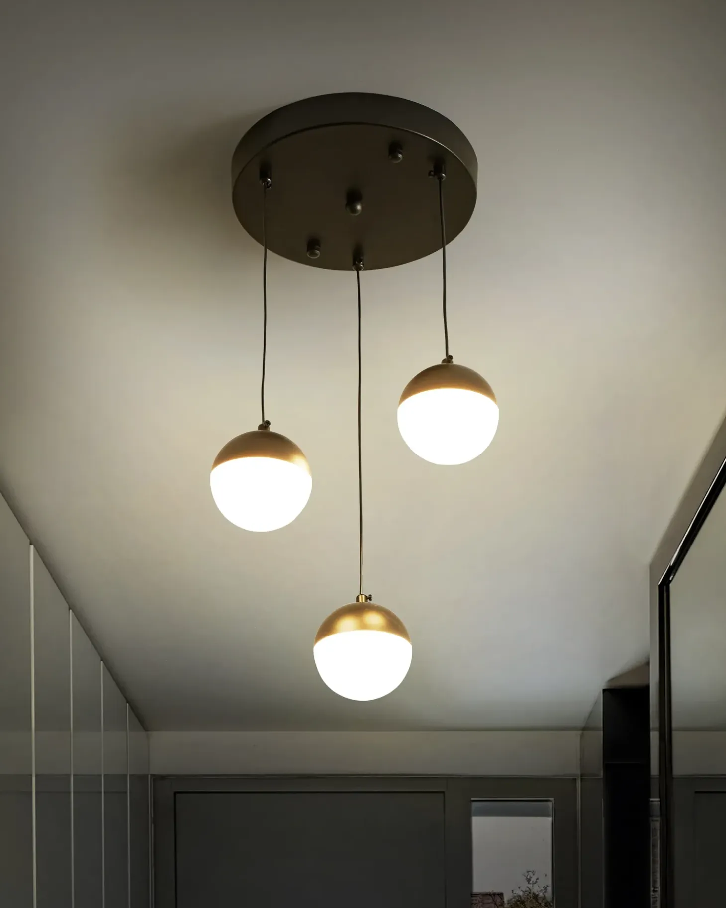LED-pendel lampe ANKOBRA Metal Sort