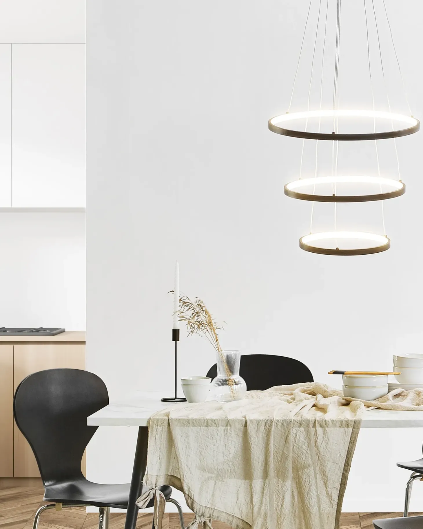 LED-pendel lampe ATREK Metal Sort