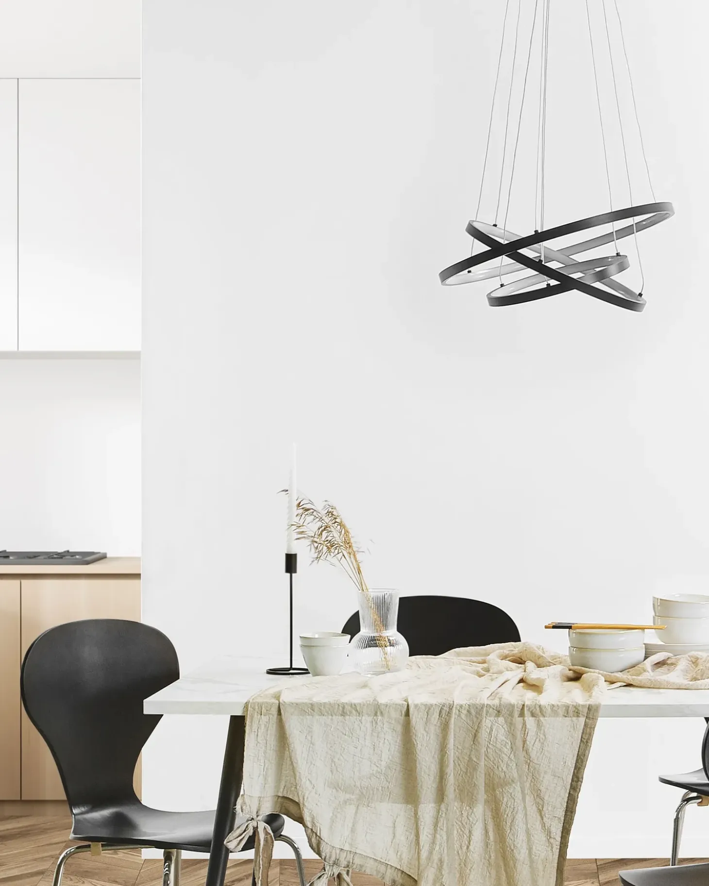 LED-pendel lampe ATREK Metal Sort