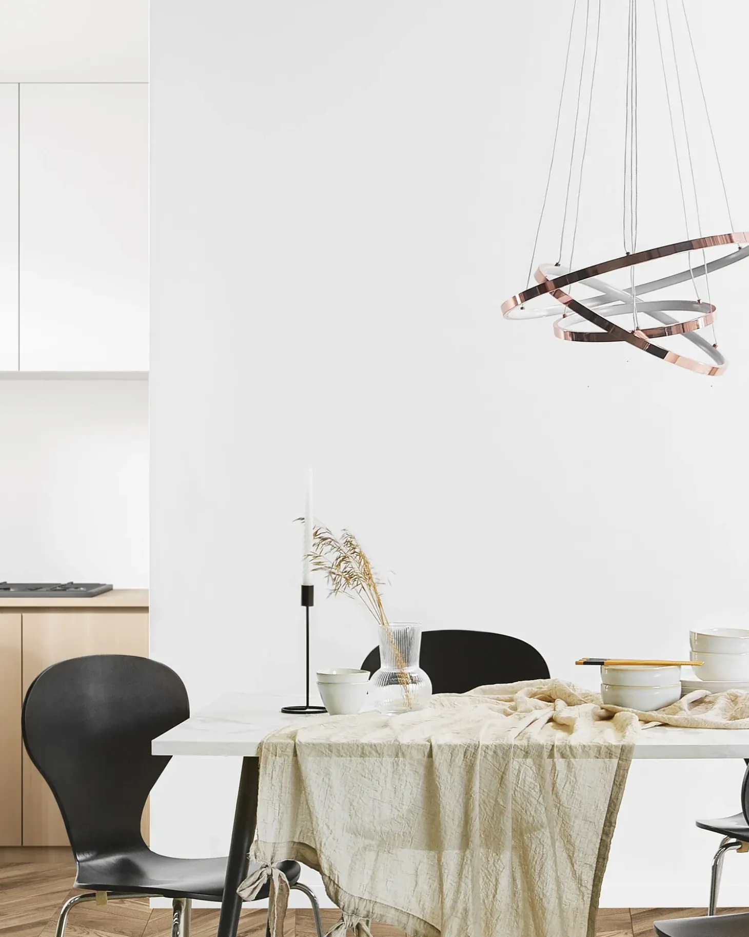 LED-pendel lampe ATREK Metal Rosa guld