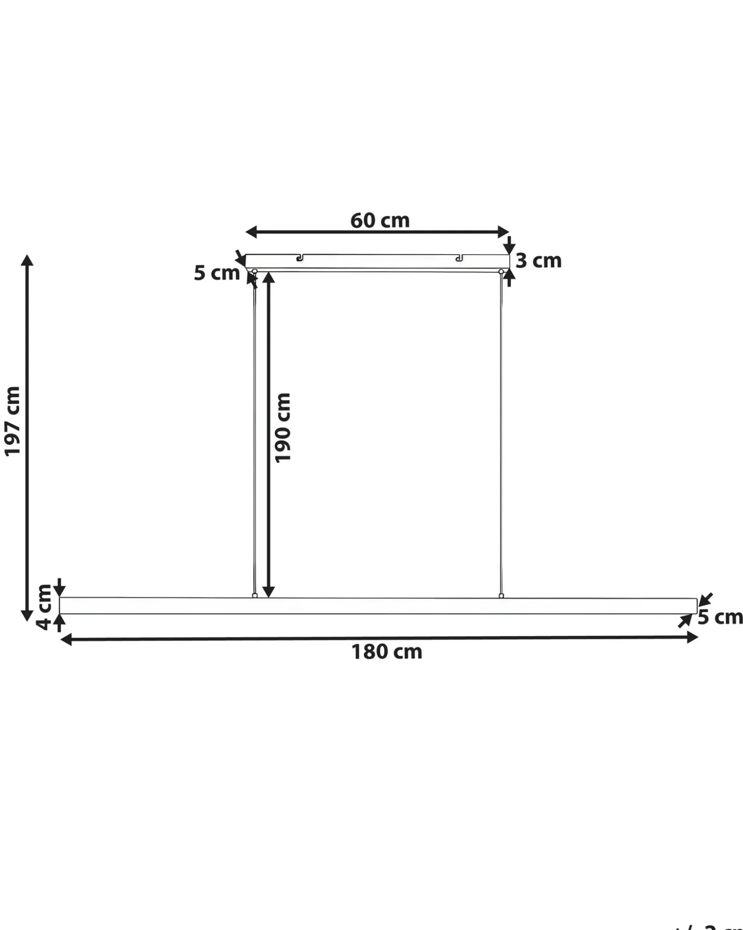 LED-pendel lampe BADDANA Metal Kobber