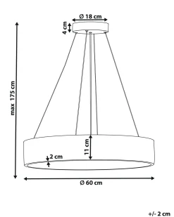 LED-pendel lampe BALILI Metal Hvid
