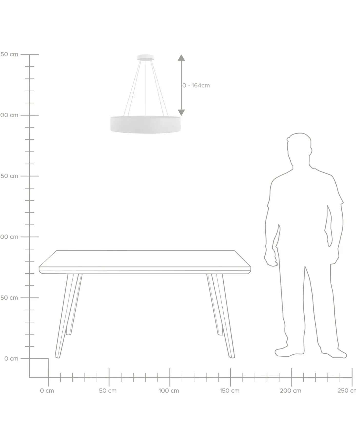 LED-pendel lampe BALILI Metal Hvid