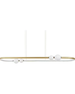 LED-pendel lampe FEALE Metal Guld
