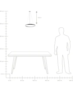 LED-pendel lampe JORDAN Metal Sølv