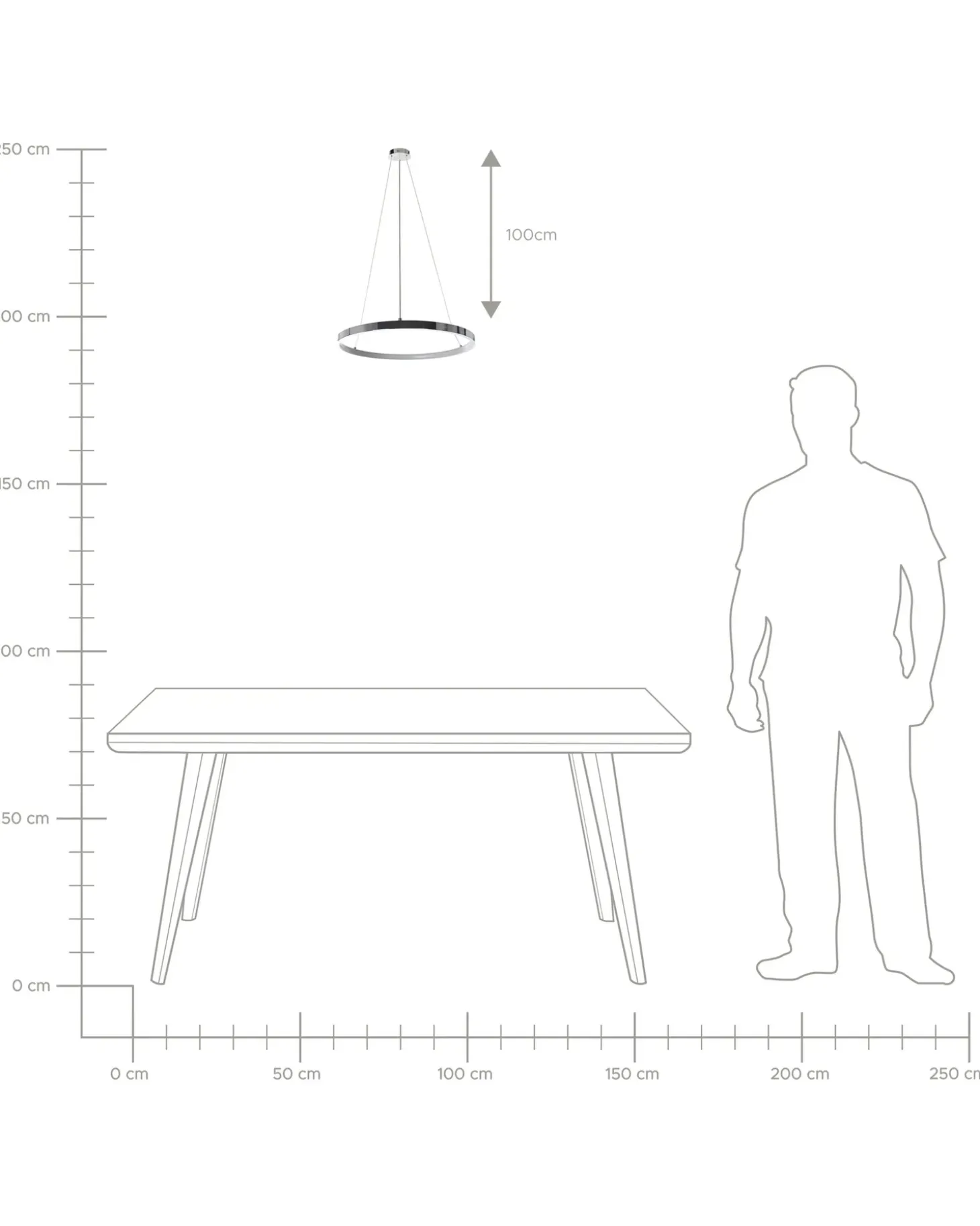 LED-pendel lampe JORDAN Metal Sølv