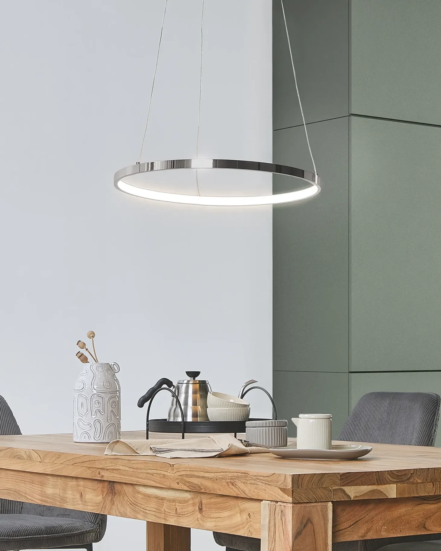 LED-pendel lampe JORDAN Metal Sølv