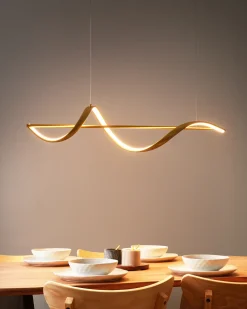 LED-pendel lampe KHUTTI Metal Guld