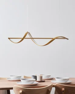LED-pendel lampe KHUTTI Metal Guld