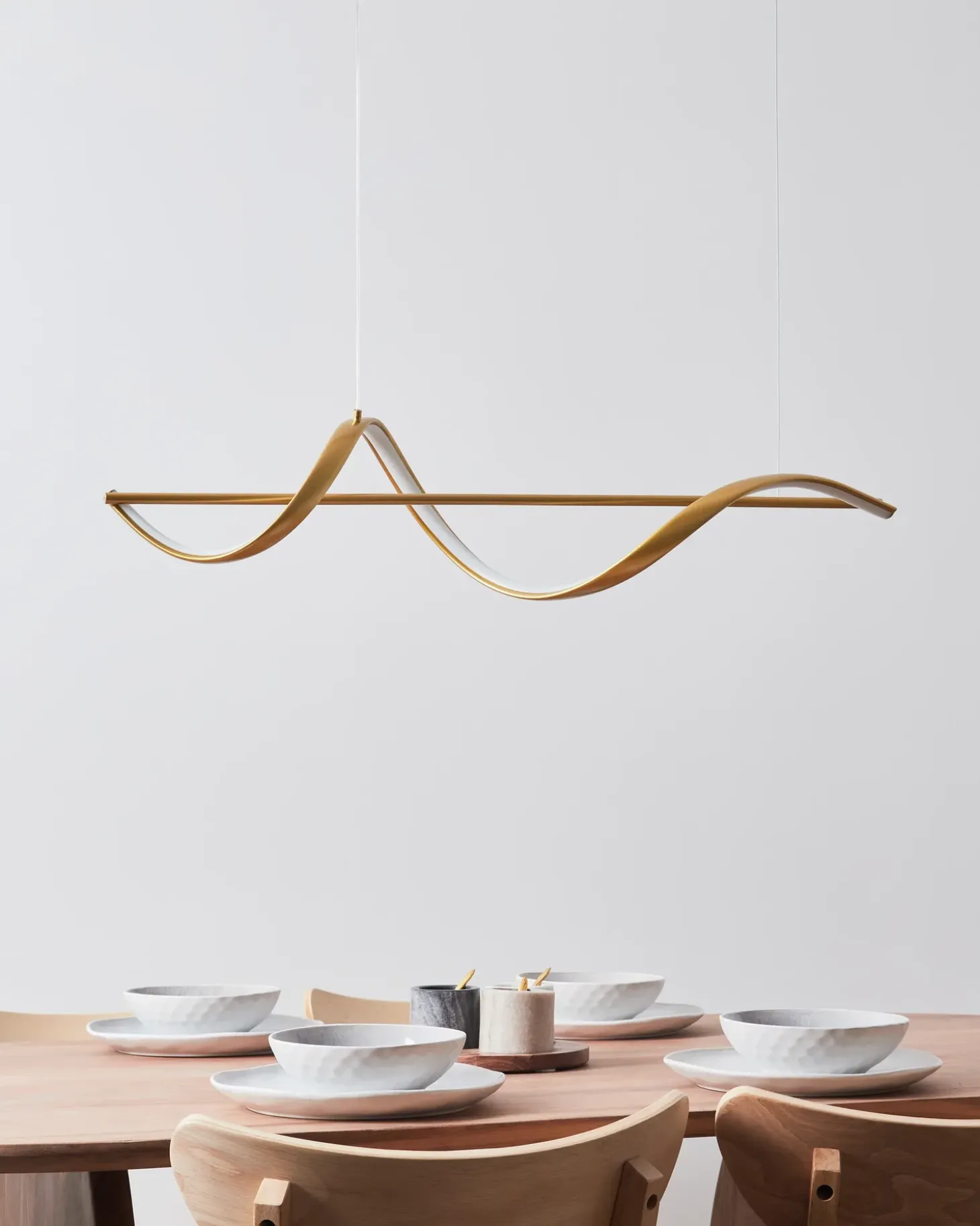LED-pendel lampe KHUTTI Metal Guld
