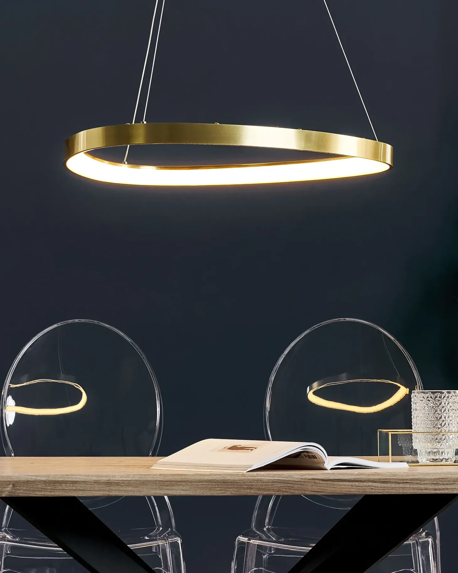 LED-pendel lampe KRABURI Metal Guld