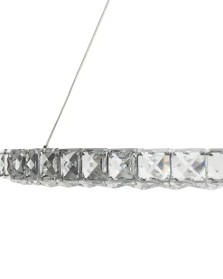 LED-pendel lampe MAGAT Krystal Sølv