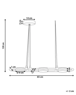 LED-pendel lampe MALI Metal Sort