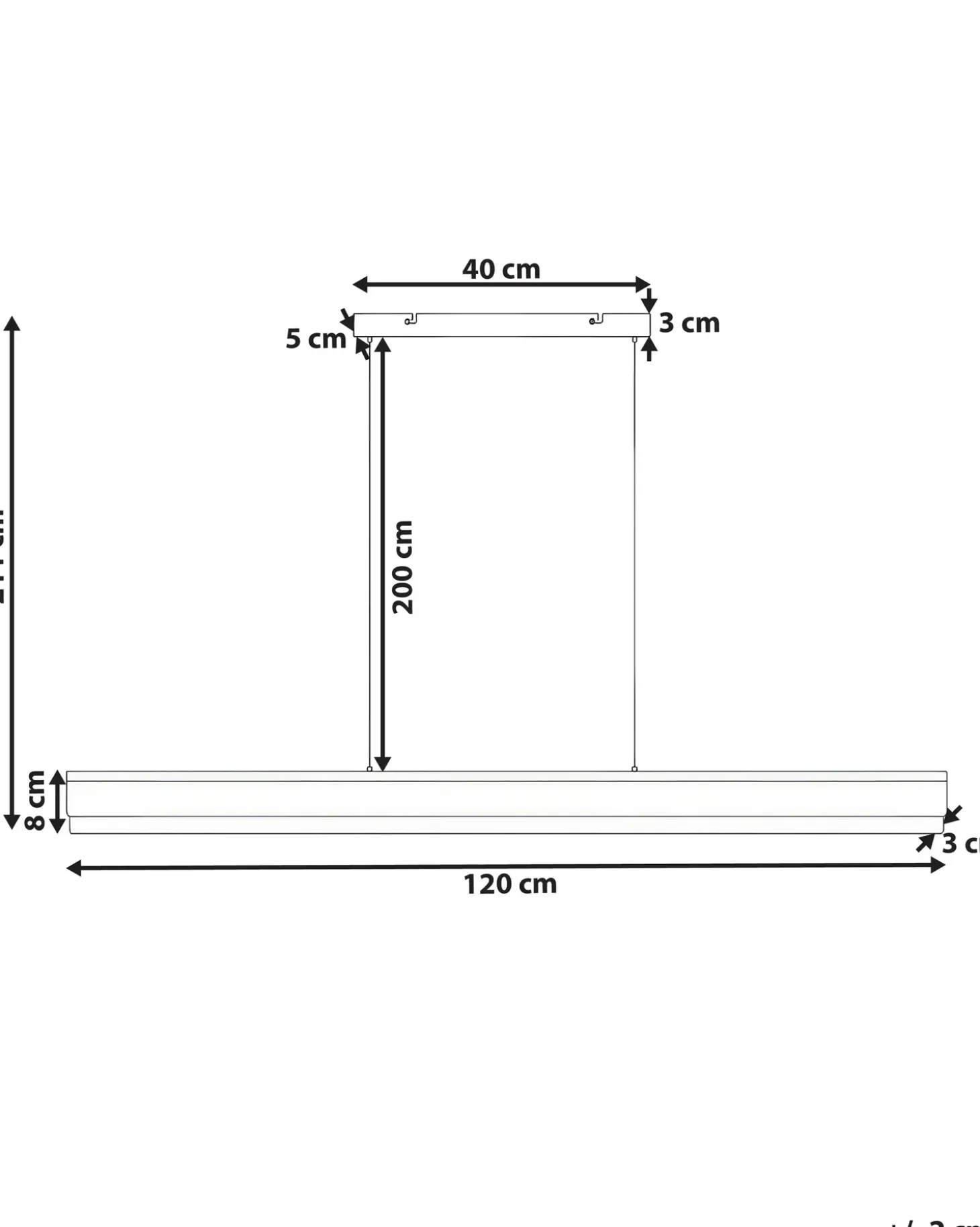 LED-pendel lampe MARA Metal Sort