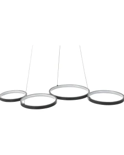 LED-pendel lampe PIBOR Metal Sort