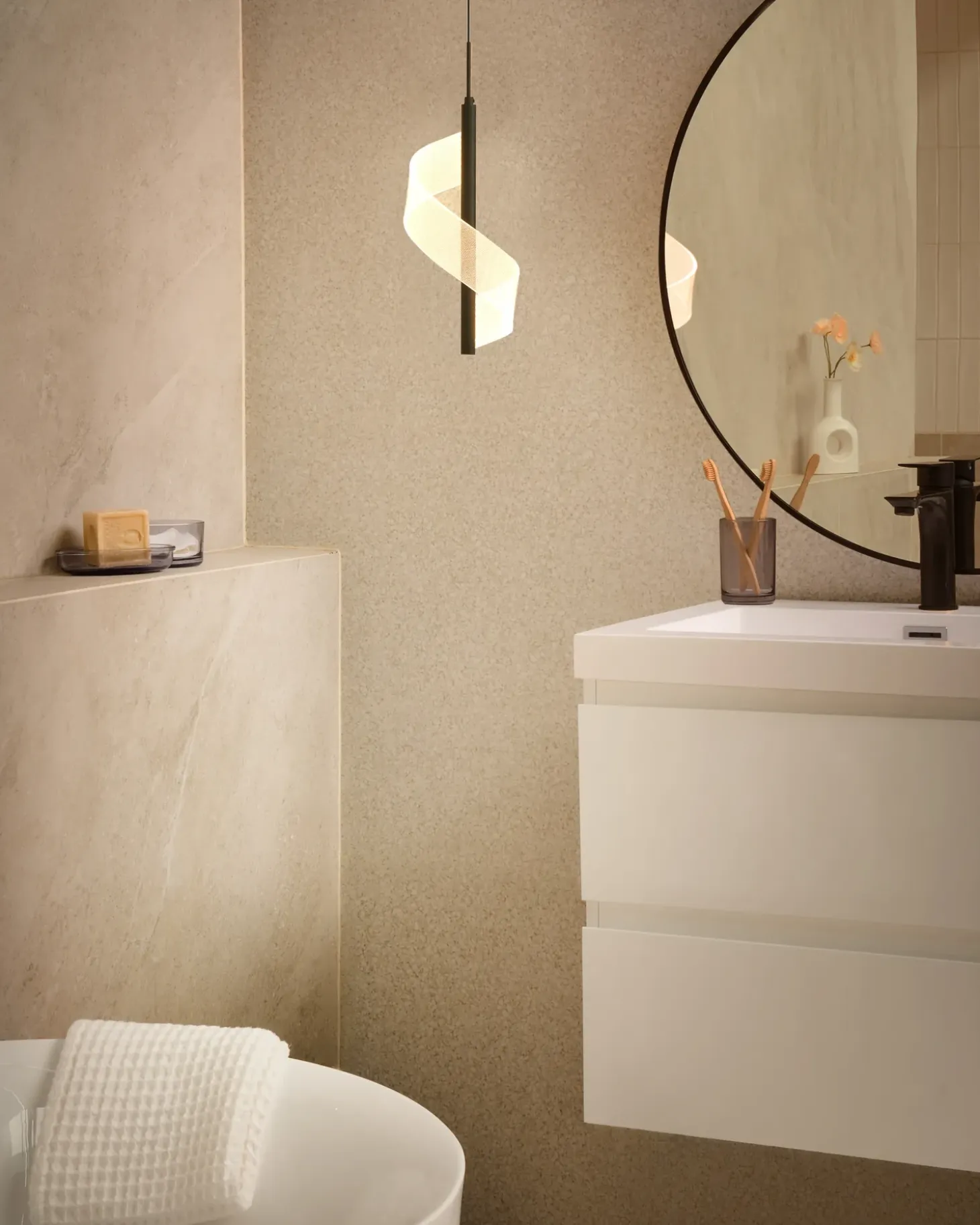 LED-pendel lampe SARELA Metal Sort