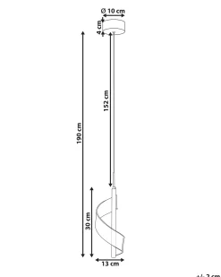 LED-pendel lampe SARELA Metal Sort