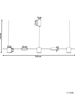 LED-pendel lampe SESTRA Metal Sort