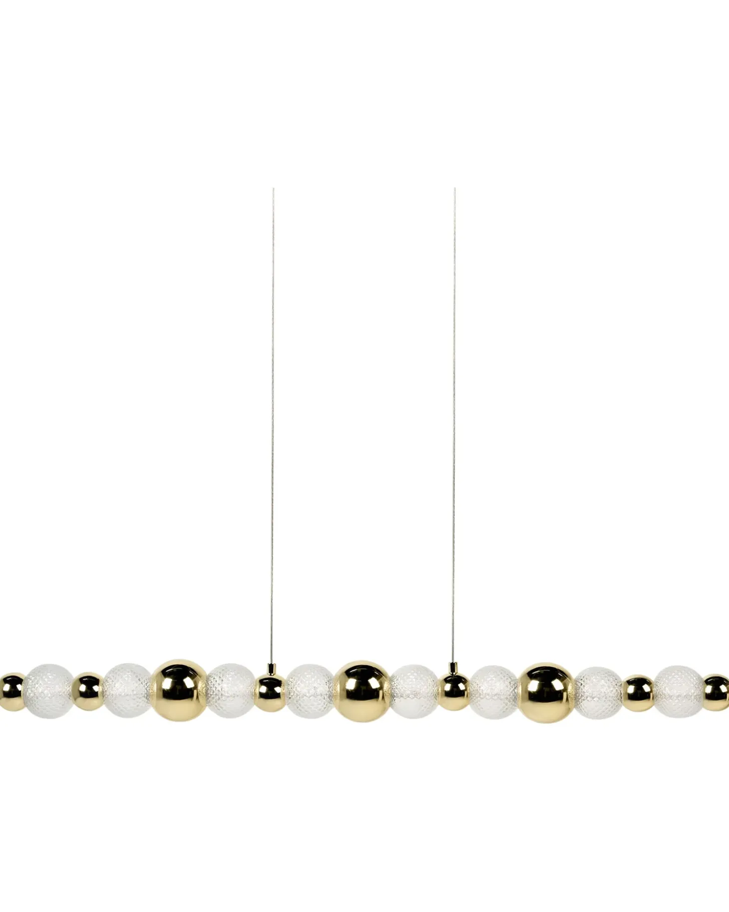 LED-pendel lampe SORA Glas Guld