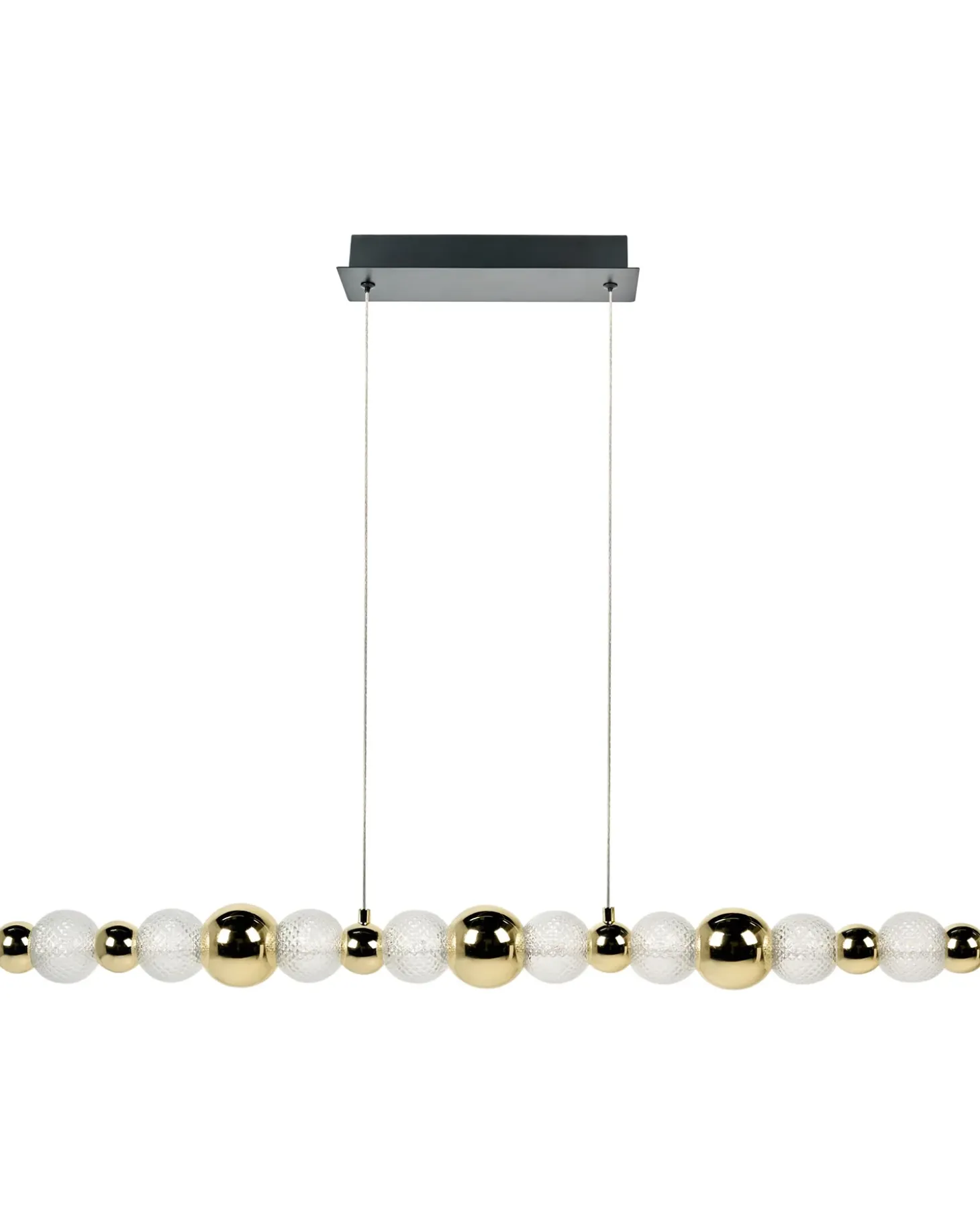 LED-pendel lampe SORA Glas Guld