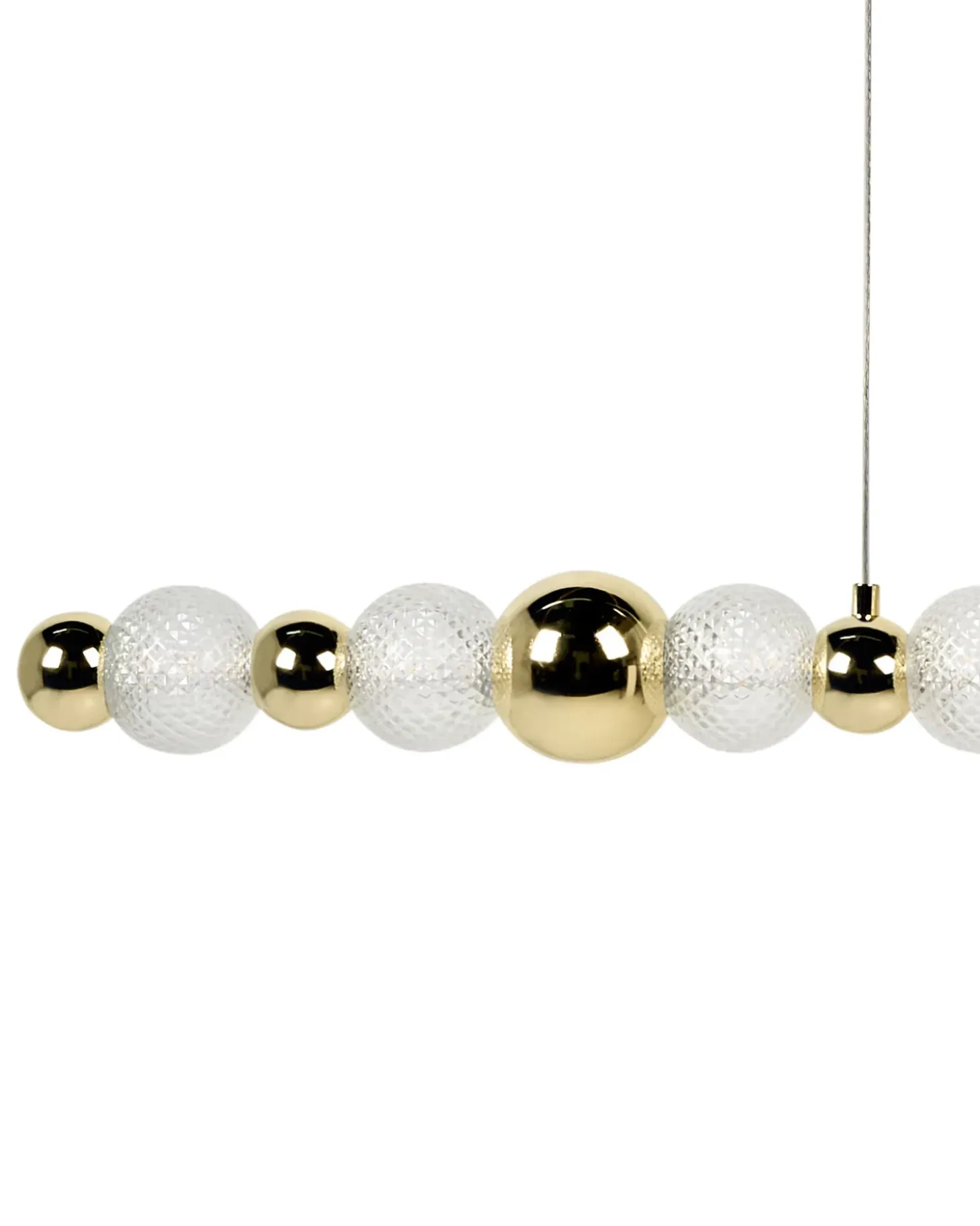 LED-pendel lampe SORA Glas Guld