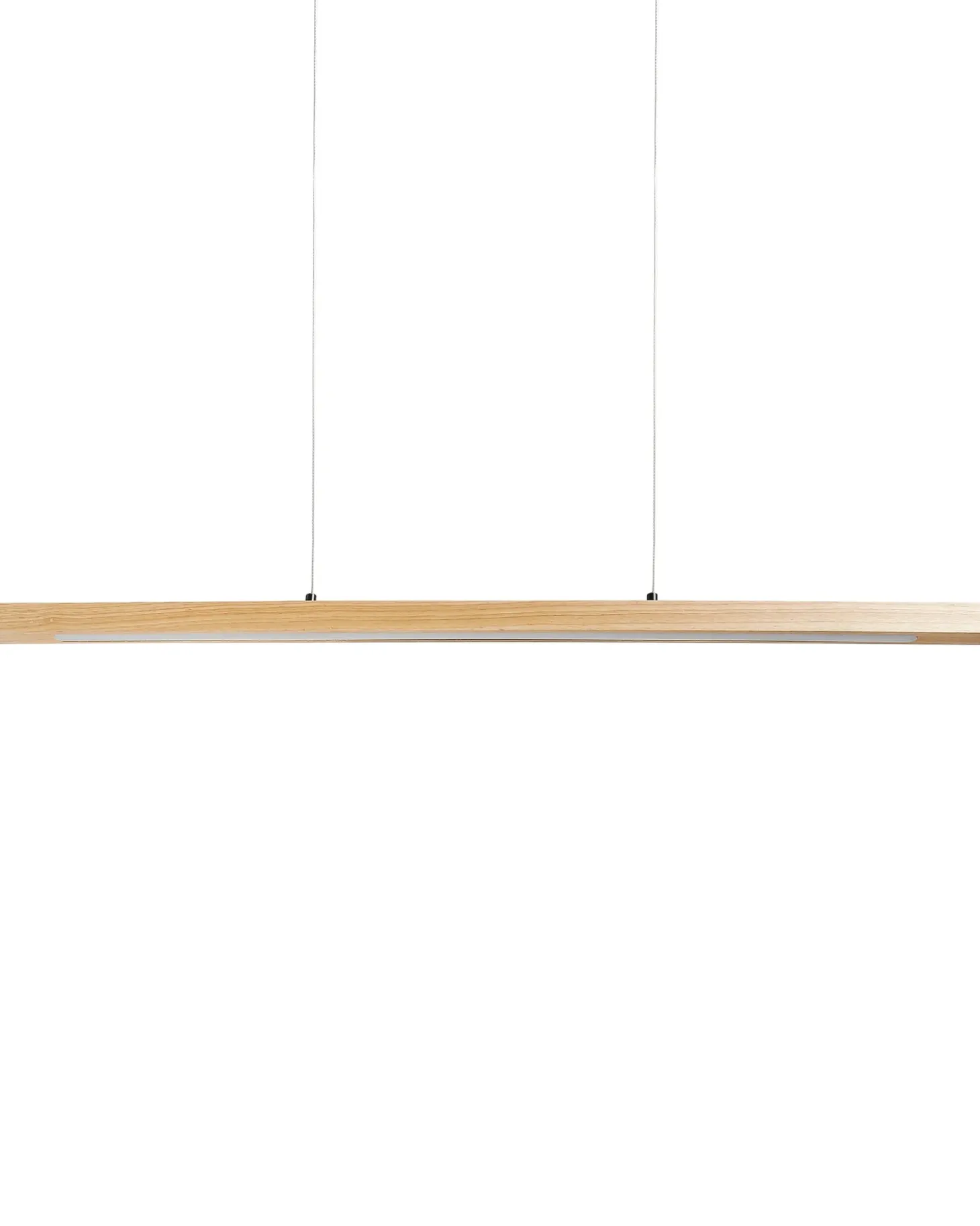 LED-pendel lampe STEWARTS Med fjernbetjening Med dæmpning Egetræ Lysebrun