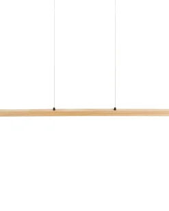 LED-pendel lampe STEWARTS Med fjernbetjening Med dæmpning Egetræ Lysebrun