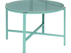 LEDRO 4 personers Loungesæt med bord Grøn Metal