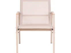 LEDRO 4 personers Loungesæt med bord Beige Metal